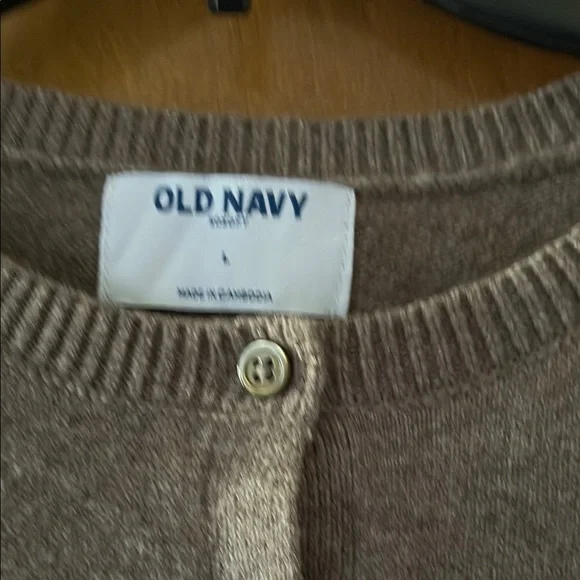 Old Navy Brown Cardigan Sweater Large - Picture 2 of 3